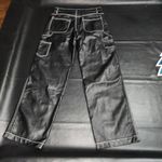 BDG Urban Outfitters Black Leila Faux Leather High Rise Carpenter Pants 25 Photo 1