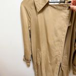 Babaton Aritzia  slouchy draped tan trench coat oversized loose fit lightweight Photo 4