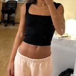 Black Square Neck Top Size XS Photo 0