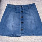 Sky And Sparrow Jean Skirt Photo 2