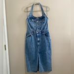 Universal Threads Universal Thread Denim Halter Midi Dress Size 10 Photo 2