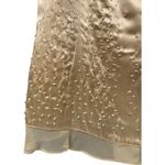 Laundry by Shelli Segal Cami Camisole Beaded Silk Lined Nude L Photo 3