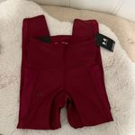 Under Armour Red Compression High Rise Ankle Athletic Leggings XSmall NWT Photo 2