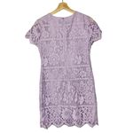 Vince Camuto Light Lilac Purple Lace Short Sleeve Mini Dress 0 Photo 17