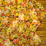 Bethany L All Over Floral Orange Feminine Top Size L Photo 2