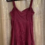 Free People Intimately Not A Chance Burgundy Corset Lace Up dress M Photo 1
