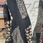 Women’s Kimono Cardigan Duster Sz Medium Sheer Boho Goth Safari Floral Leopard Photo 8