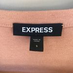 EXPRESS Peach Rhinestone Brooch Cotton Ruched Sleeveless T-Shirt Dress Small Photo 7