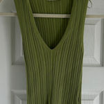 ZARA  Green Ribbed Sleeveless Top Photo 0