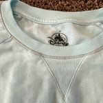 Disneyland  Parks Sz Large Mickey Mouse Sweatshirt Aqua Silver Crewneck Photo 3