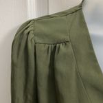Lulus  Olive Green Faux Wrap Midi Dress Photo 3