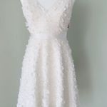 David's Bridal David’s Bridal 3D Floral V Neck Dress Photo 1