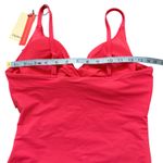 Popilush Ruched One Piece Swimsuit Tummy Control Padded Hot Pink M Size M Photo 6