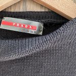 Prada Ribbed Knit 100% Wool Crew Neck Sweater in Black Size 38 / Extra Small Photo 3