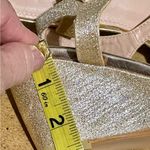 Bella Marie Elegant Sz8.5 Rose Gold Strappy Wedge Sandals Photo 7