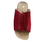 Woolrich Red Suede Slide Flats Sandals Size 9 Photo 5