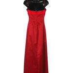 Richard Tyler Couture Red Silk Sleeveless Gown Size 4 Photo 4