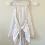 Lauren James White open back tank Photo 2