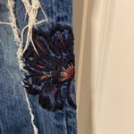 Abercrombie & Fitch  24 Short Annie High Rise Girlfriend Jeans Floral Embroidery Photo 1