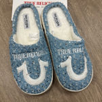 True Religion New  Blue Sequin Women's Slippers Photo 0