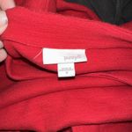 Pure Jill J Jill Sweater Size Medium Boat Neck‎ Red with Decorative Pockets Photo 2