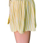 American Eagle  OUTFITTERS Yellow & White Stripe Wrap Shorts ~ Women's Size SMALL Photo 2