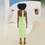 ZARA DRAPED DRESS WITH HALTER NECK Photo 4