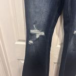 KanCan High Rise Dark Ripped Button Fly Flare‎ Jean Womens XL Blue Photo 2