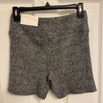 American Eagle NWT  Women’s size Medium Super High-Rise Grey Fleece Shorts Photo 1