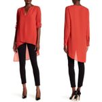 Catherine Malandrino New  RED tunic top S Photo 1