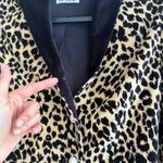 Batsheva Jacket Womens 2 Leopard Animal Print Bell Sleeves Velvet Artsy Cropped Brown Photo 6