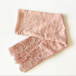 Eyeful Dusty‎ Rose Pink Lace Trim Scarf Wrap Wedding Bridesmaid Holiday Photo 5