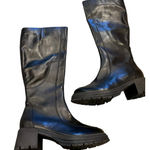 Eric Michael  Women's Black Tall Chunky Boots New Size 8 39 Photo 0