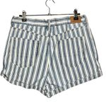 American Eagle AEO Blue Stripe Mom Denim Short 8 Photo 2