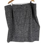 Lane Bryant NWT  Ponte Knit Pencil Skirt Womens 28 Black White Digi Tech Career Photo 4