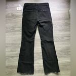 Free People NEW  Black Distressed Boot Cut Raw Hem Denim Jeans Pants Size 29 Photo 1