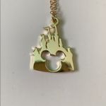 New Gold Castle Mickey Mouse Pendant Necklace Photo 2