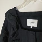 The Shirt Rochelle Behrens black ruffled Stella Short Cotton dress size Small Photo 2