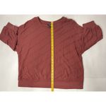 Vera Wang Simply Vera Top Women's Size XL Velvet Mauve Textured Career Sweatshirt Comfort Photo 5