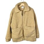 I am gia I.AM.GIA Pixie Full Zip Teddy Sherpa Caramel Brown Oversized Jacket S Photo 2