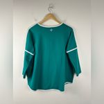 Tuckernuck  SPORT Green and White Terry Farah Pullover Sweater Women’s Sz XS Photo 9
