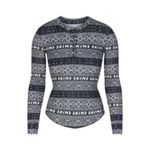 SKIMS Logo Plush Pointelle Henley in Black L Photo 1