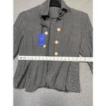 Women's Chouyatou Black and White Herringbone Blazer Size S Photo 1
