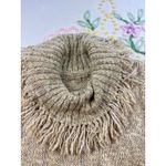 Vintage America Jeans Fringe Kni Sleeveless Top Collared Vest Boho Chic L Tan Size L Photo 7
