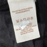 Free People  Black Semi Sheer Cross Back Slit Midi Dress Women’s Large Photo 2