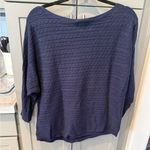 Market & Spruce Navy Cable Knit Dolman Sweater XL Photo 11