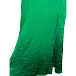 AQUA Women's  Green Satin Halter Maxi Dress S Photo 4