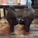 Victoria's Secret Victoria’s Secret Brown Suede Heels Size 7 Photo 4