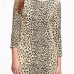 J.Crew  Jules Leopard Shift Dress in Wildcat Leopard‎ Print Size 0 Photo 0