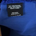 Line and Dot Blue Velvet Tank Top Small Photo 3